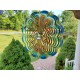 3D Metal Wind Spinners with Unique Mirror Ball Garden Decor | Sun Wind Spinner with Unique Mirror Ball |Backyard Ornaments Wind Spinner Decorations|Outdoor Decor for Patio or Porch, Room Decor