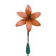 Lily Stake - Painted | Rusted Metal Yard Art | Garden Gifts | Metal Garden Art | Garden Bed Decor|