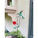 Hummingbird Multicolor Rain Gauge