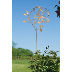 Butterfly on Branch Garden Stake