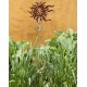 Red Sun Face Garden Stake