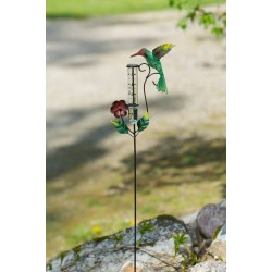 Hummingbird Multicolor Rain Gauge