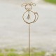 Dog with Bell Garden Stake