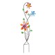 Colorful Spinning Flowers Garden Stake and Wind Spinner