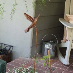 Hummingbird Garden Stake