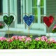 Blue Heart Disc Garden Stake