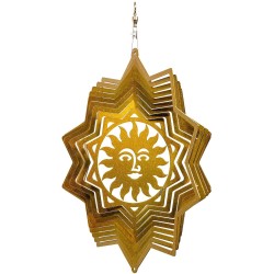 Sun Star Swirly Metal Wind Spinner