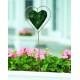 Green Heart Disc Garden Stake