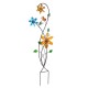 Colorful Spinning Flowers Garden Stake and Wind Spinner