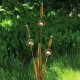 Triple Cattail Garden Stake