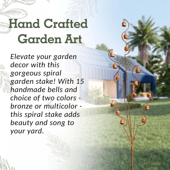 Bell Spiral Garden Stake