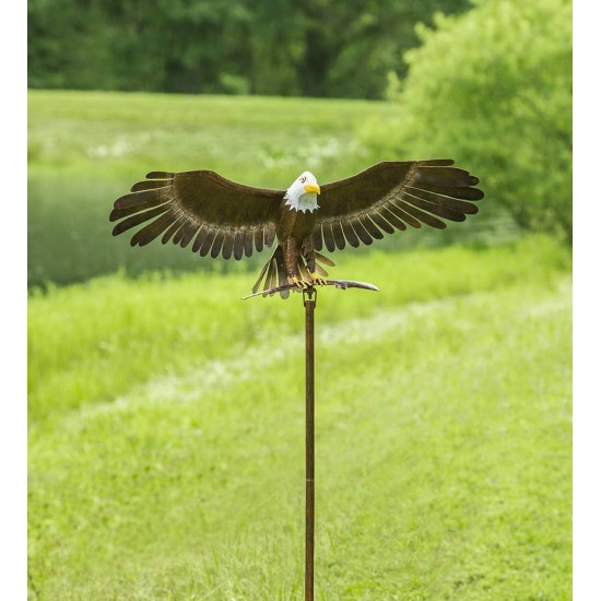 Bald Eagle Metal Wind Spinner