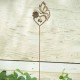Butterfly On Heart Garden Stake