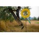 Sunflower Bird Feeder Stake | Rusted Metal Yard Art | Garden Gifts | Metal Garden Art | Garden Bed Decor|