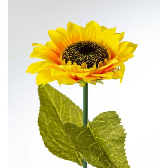 Solar-Powered Sunflower Garden Stake