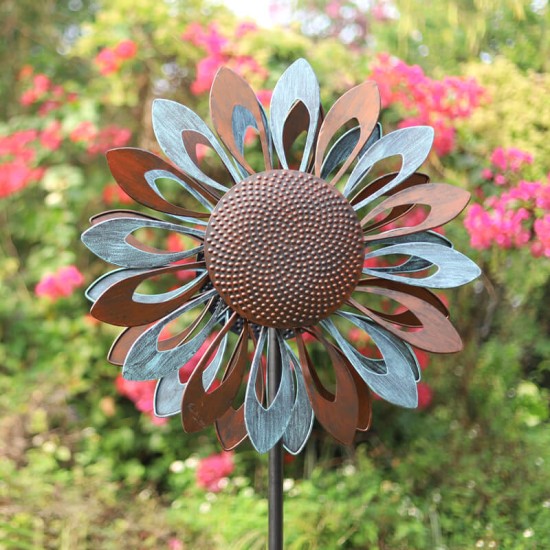 Retro Sunflower Wind Spinner