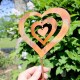 Triple Spinning Heart Garden Stake