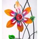 Colorful Spinning Flowers Garden Stake and Wind Spinner