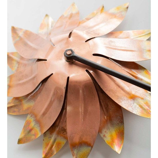 Bronze Flower Garden Stakes, Set of 3