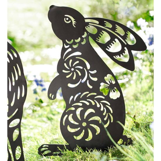 Metal Animal Silhouette Garden Stake