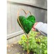 Green Heart Disc Garden Stake