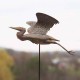 Heron Copper Garden Stake