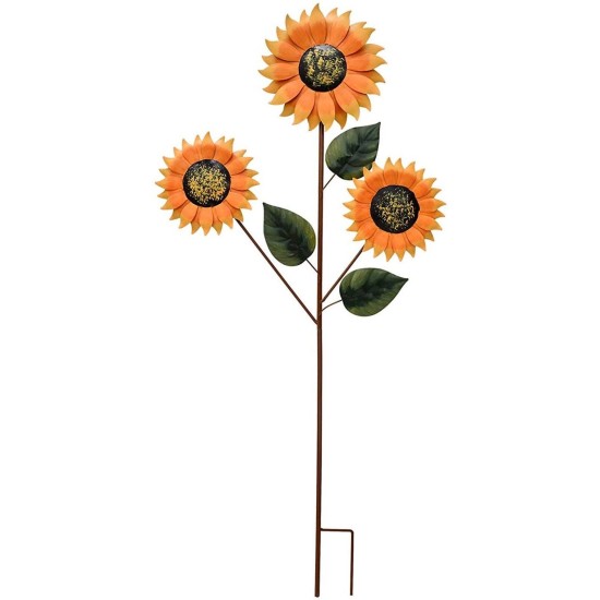 Sunflower Yard Garden Stake Decorative Sunflower Yard Stake Art Decor for Patio Porch Lawn Pathway