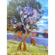 Daisy Flamed Garden Stake