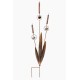 Triple Cattail Garden Stake