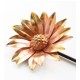 Bronze Flower Garden Stakes, Set of 3