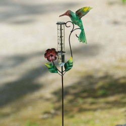 Hummingbird Multicolor Rain Gauge
