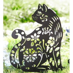 Metal Animal Silhouette Garden Stake