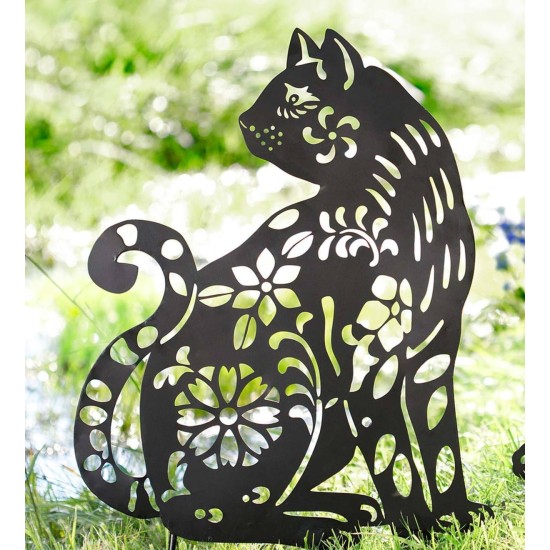 Metal Animal Silhouette Garden Stake