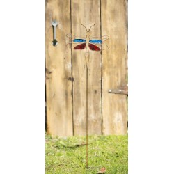 Multicolor Dragonfly Garden Stake