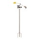 Cat, Mouse and Cheese Whimsical Metal Wind Spinner