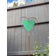 Green Heart Disc Garden Stake