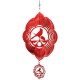 Cardinal Cloud Red Swirly Metal Wind Spinner