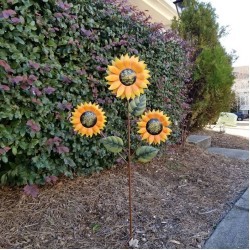 Sunflower Yard Garden Stake Decorative Sunflower Yard Stake Art Decor for Patio Porch Lawn Pathway