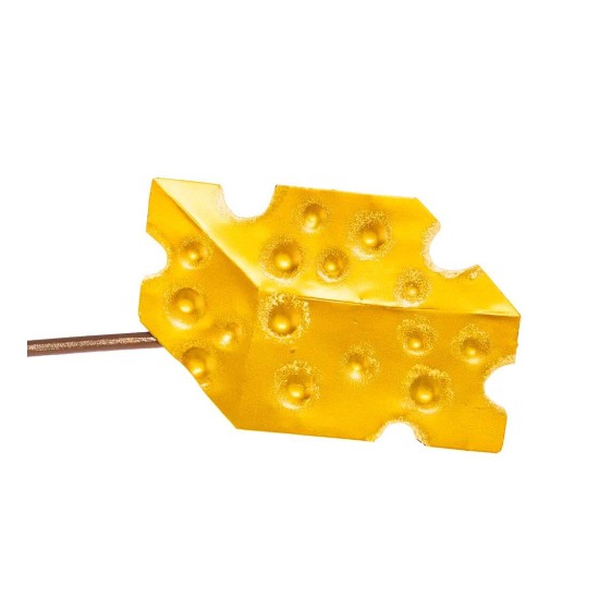 Cat, Mouse and Cheese Whimsical Metal Wind Spinner