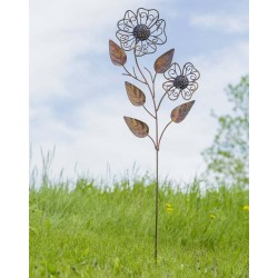 Pansy Flamed Garden Stake