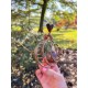 Bee Spiral Garden Stake with Bells