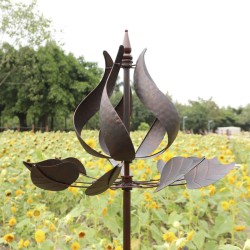 Bronze Colored Tulip Wind Spinner