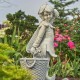 30"Oliver" Hand-Painted Magnesium Fairy Statue with Planter