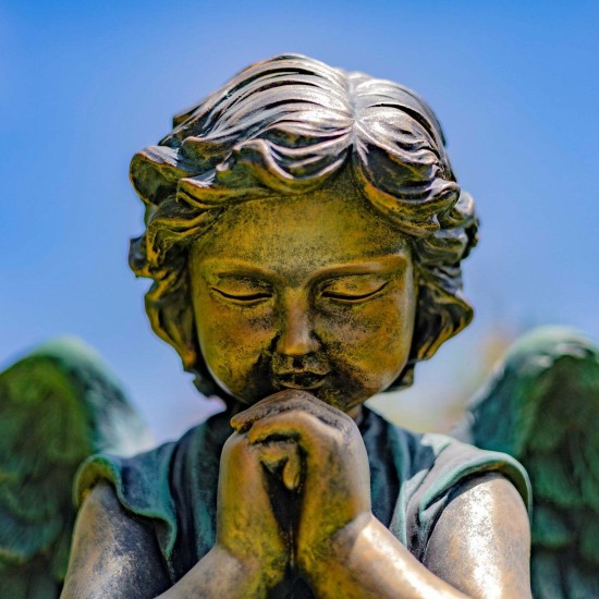 28"Evie" Hand-Painted Magnesium Angel Statue