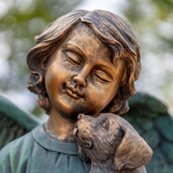 39" Hand-Painted Magnesium Angel Statue – Kaileigh