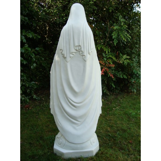Virgin Mary 118cm Marble Resin Garden Statue