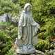 36" Hand-Painted Virgin Mary Statue – Antique Finish