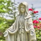 36" Hand-Painted Virgin Mary Statue – Antique Finish