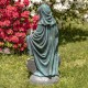36" Hand-Painted Virgin Mary Statue – Antique Grey/Bronze