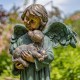 39" Hand-Painted Magnesium Angel Statue – Kaileigh